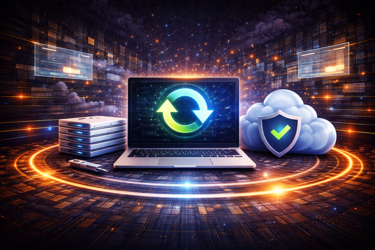 <span class="mil-accent">BACKUP</span>
Deine Daten, sicher geschützt